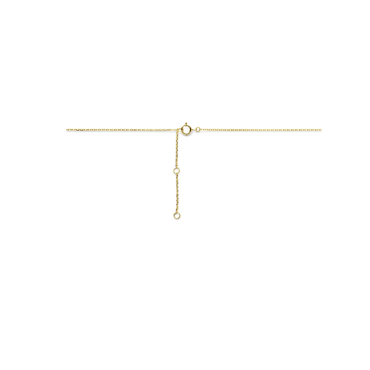 Fantasy Collection Collier hartje 41 - 43 - 45 cm 14K geelgoud