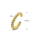 Zilveren vergulde ear cuff 12,5 mm 1 micron - 2104146