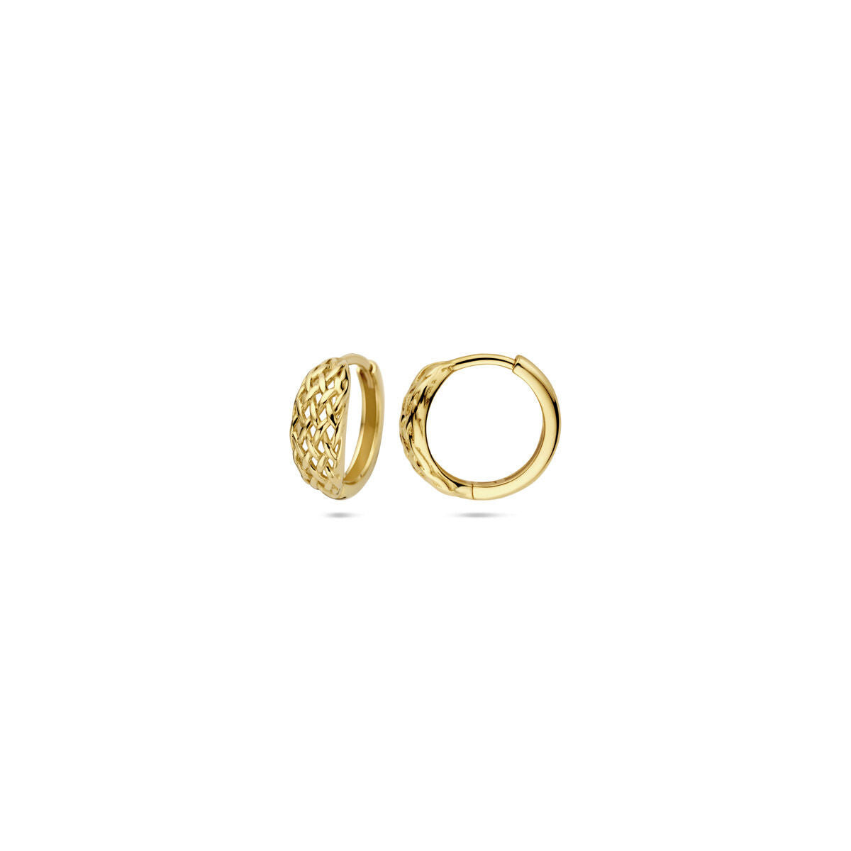 Oorbellen 13 mm 14K geelgoud