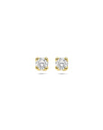 14K geelgouden oorknoppen lab grown diamant 0.20ct. 2x 0.10ct h si 3,25 mm - 4033684