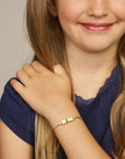 14K geelgouden graveerarmband plaat 5,0 mm 11 - 13 cm - 4034386