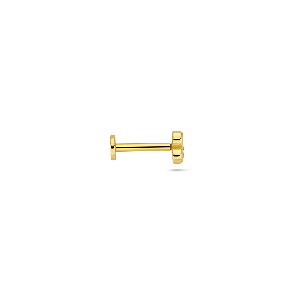 Fantasy Collection Flat back piercing zirkonia 3,5 mm 1 micron zilver verguld