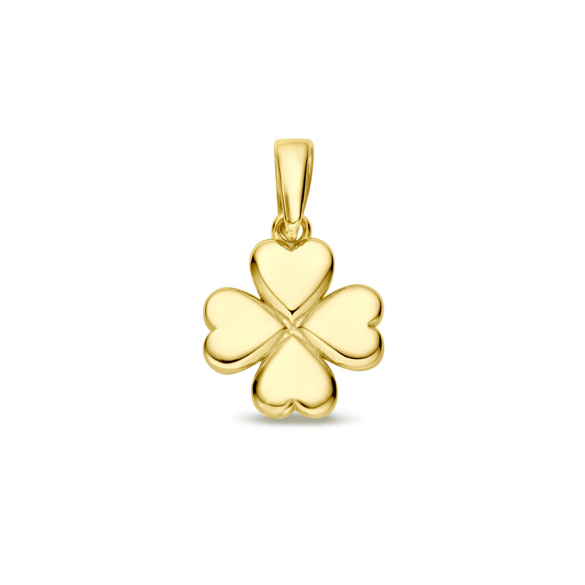 Fantasy Collection Hanger klavertje 10 mm 14K geelgoud