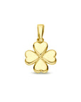 14K geelgoud hanger klavertje 16 mm 4031651
