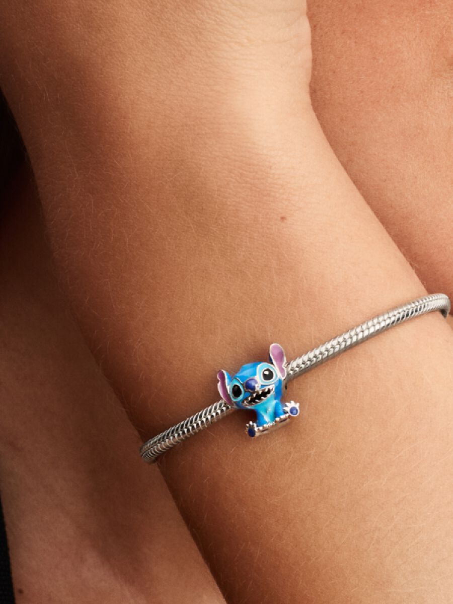 Pandora Disney Stitch Bedel zilver zwart - 793815C01