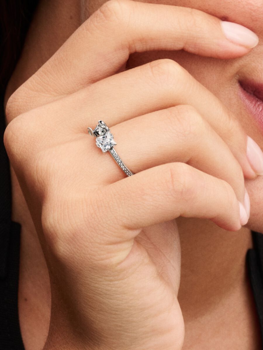 Pandora Disney Stitch & Steen Ring zilver - 193740C01