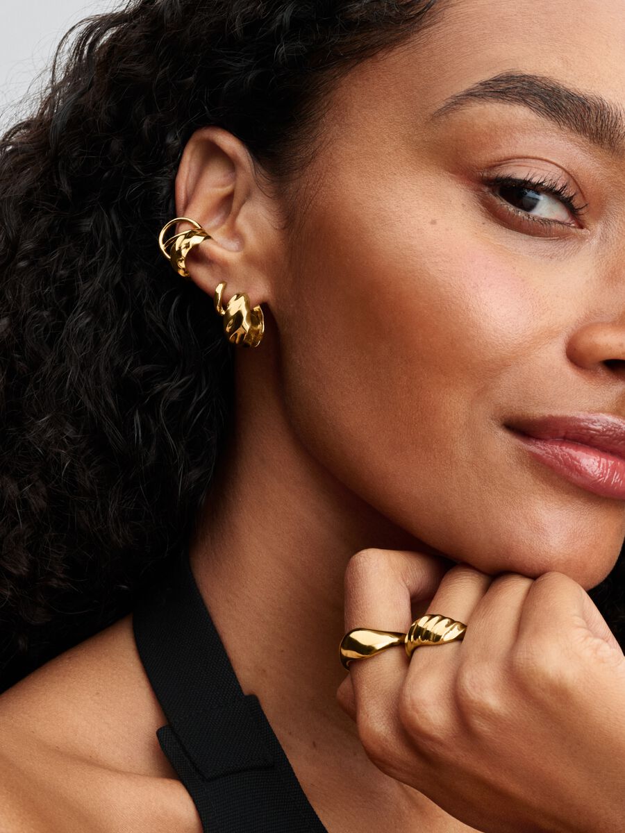 Pandora Geribbelde Oorringen - 263874C00 - PansiteNederland.nl