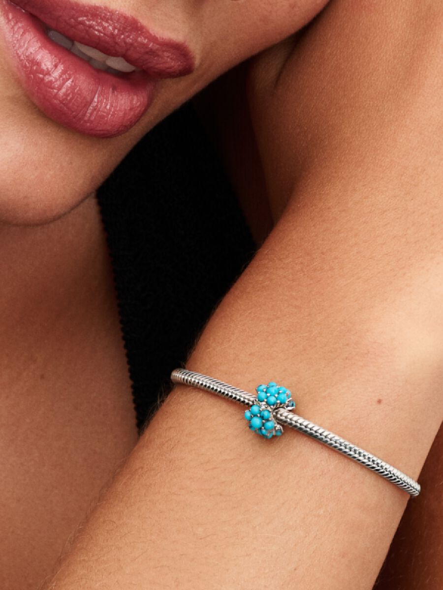 Pandora Turkooisblauwe Oceaan Bedel zilver - 793897C02