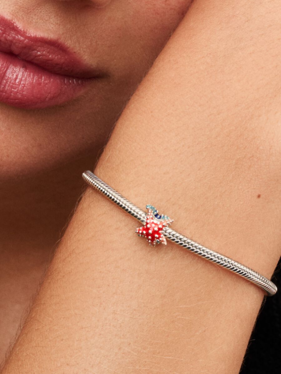 Pandora Kleurrijke Zeester Mini Bedel zilver - 793817C01