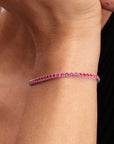 Pandora Sprankelende Roze Tennisarmband - 591469C04 - PansiteNederland.nl