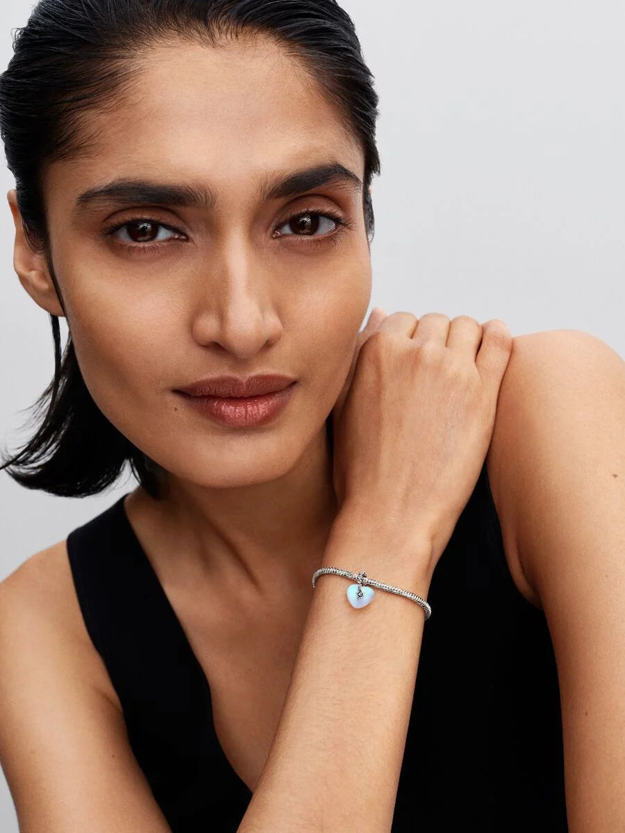Pandora Vallende Ster en Harten Bedel 794143C01 – Zilver