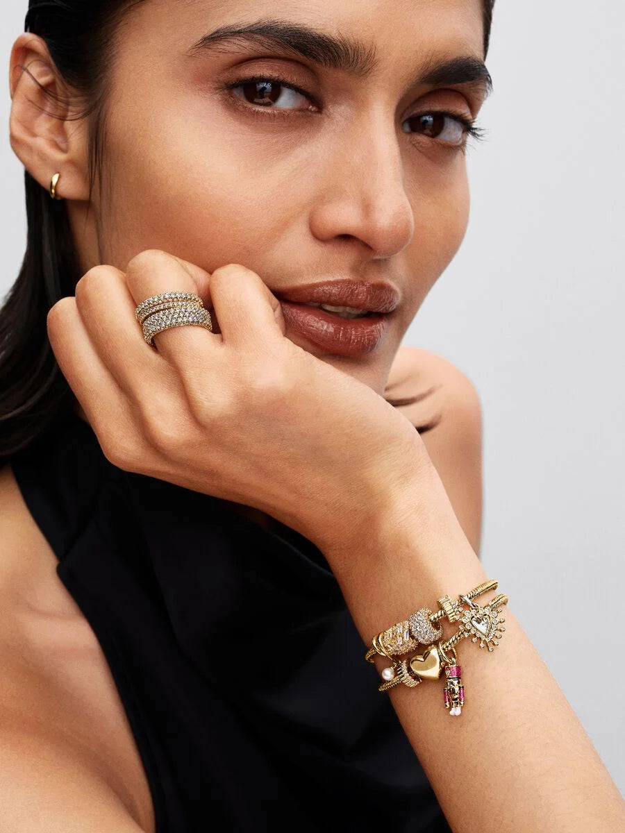 Pandora Notenkraker Hangende Bedel 763583C01 – Verguld Zilver