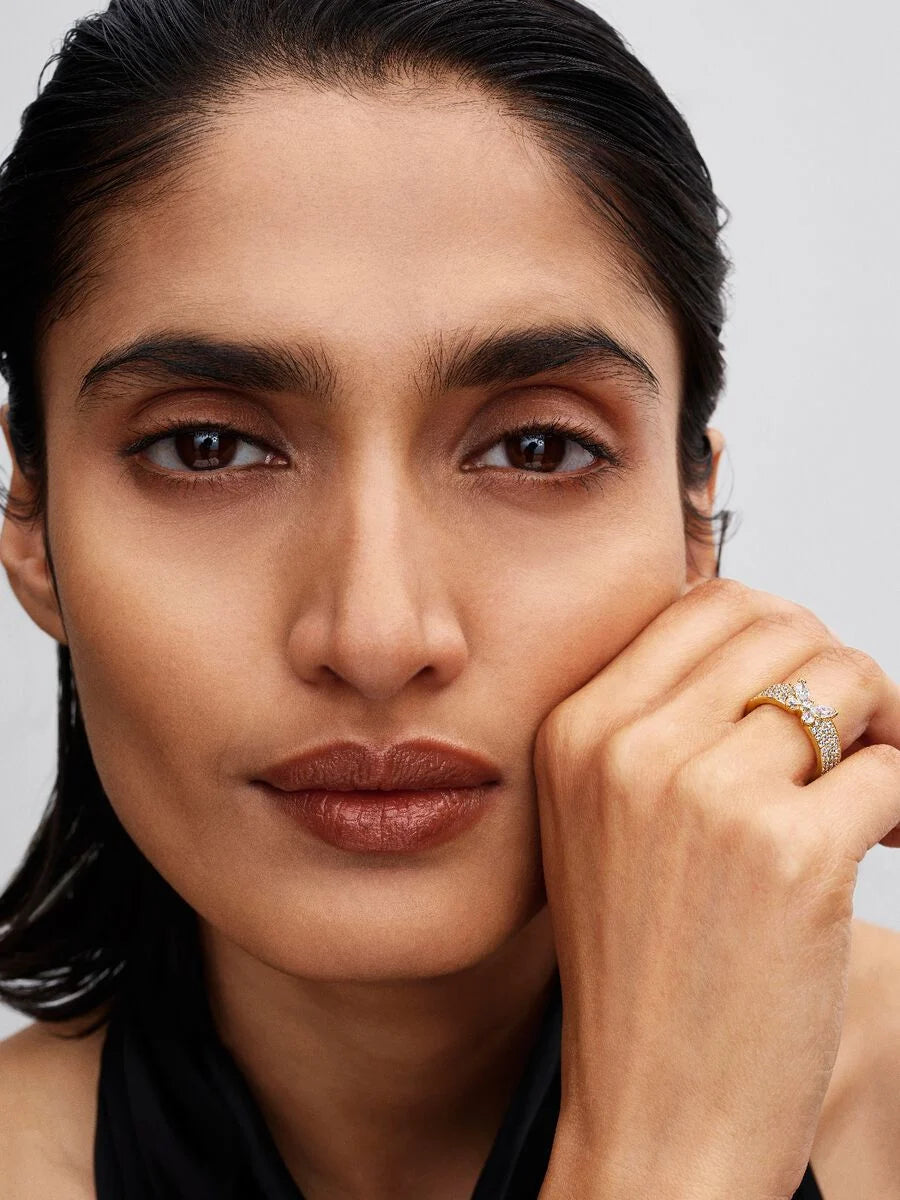 Pandora Sprankelende Vlinder Ring 164270C01 – Goudkleurig