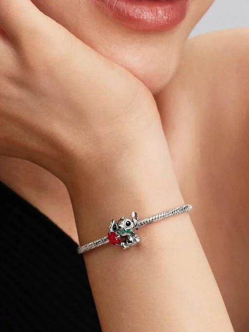 Pandora Disney Stitch muranoglazen bedel zilver - 794378C01
