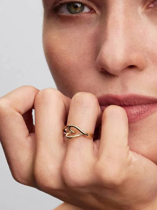Pandora Organisch Gevormde Ring verguld - 164361C01