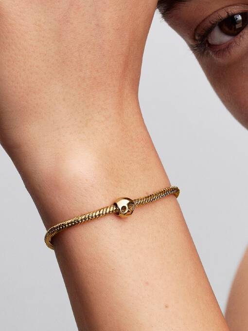 Pandora Schedel Mini Bedel goudverguld - 764518C00