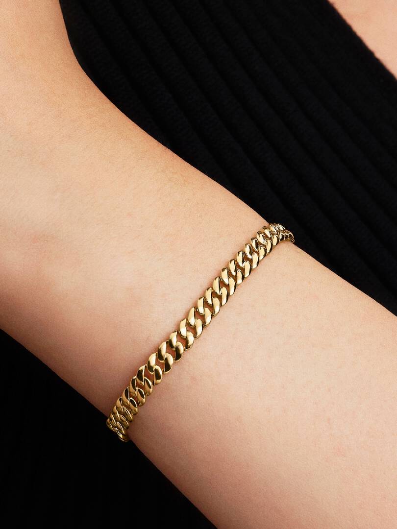 Pandora Cuban Schakelarmband goudverguld - 564367C00