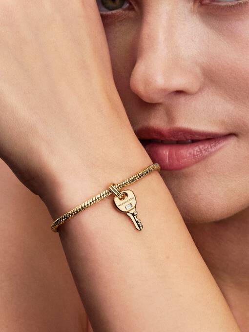 Pandora Sleutel Hangende Bedel goudverguld - 764347C01