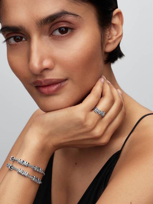 Pandora Omkeerbare Mum Bedel zilver - 794455C01