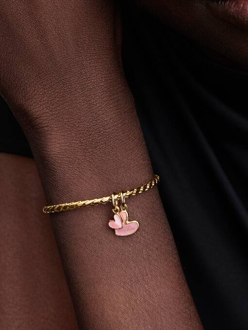 Pandora Roze Deelbare Moeder en Dochter Hangende Bedel goudverguld - 763766C01