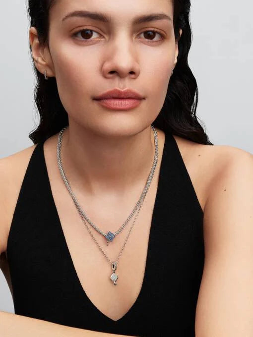 Pandora Sprankelende Blauwe 2026 Afstudeercap Bedel zilver - 794461C01