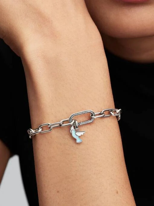 Pandora Witte Duif Mini Hangende Bedel zilver - 794566C01