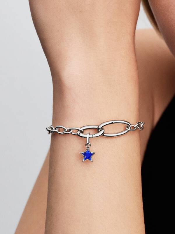 Pandora Blauwe Ster Mini Hangende Bedel zilver 794613C01