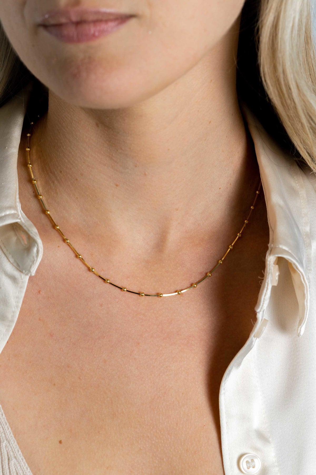 ZINZI Verguld Zilveren Ketting ZIC2471G