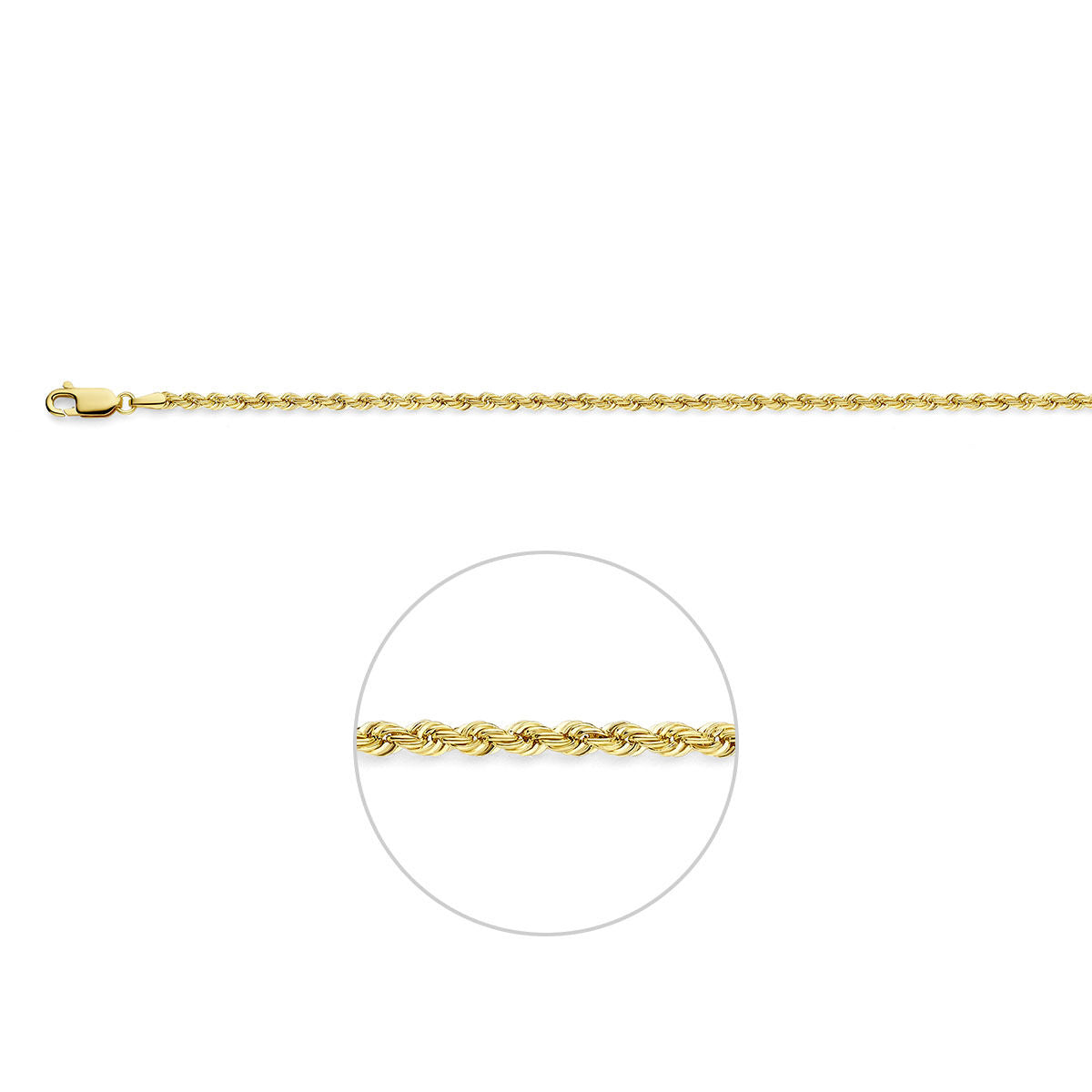 Fantasy Collection Koord 2,7 mm 14K geelgoud