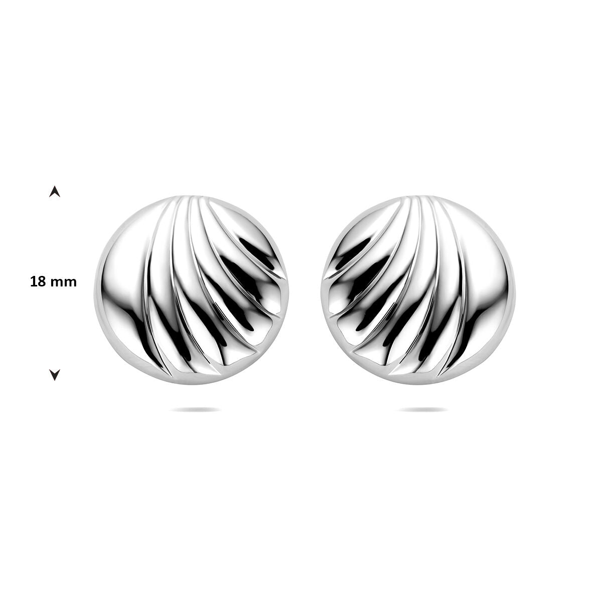 Fantasy Collection Oorbellen 18 mm zilver