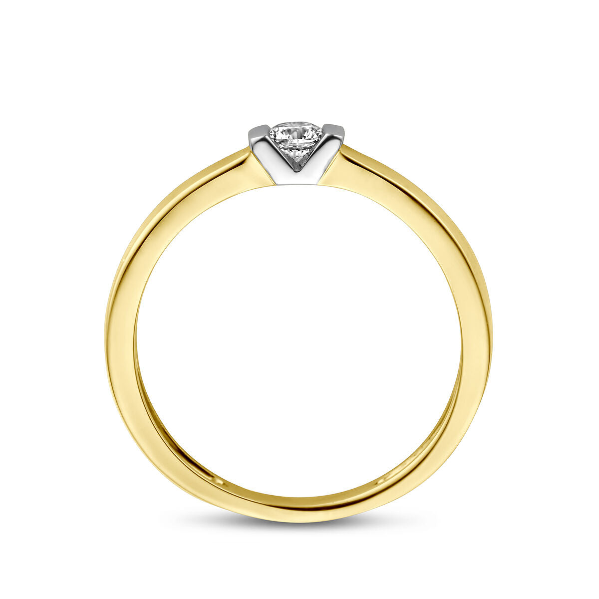 Fantasy Collection Ring zirkonia 14K bicolor goud