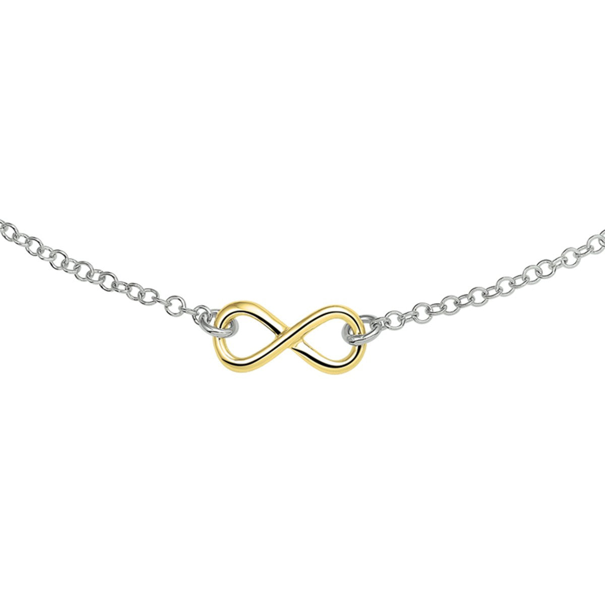 Fantasy Collection Collier anker zilver verguld