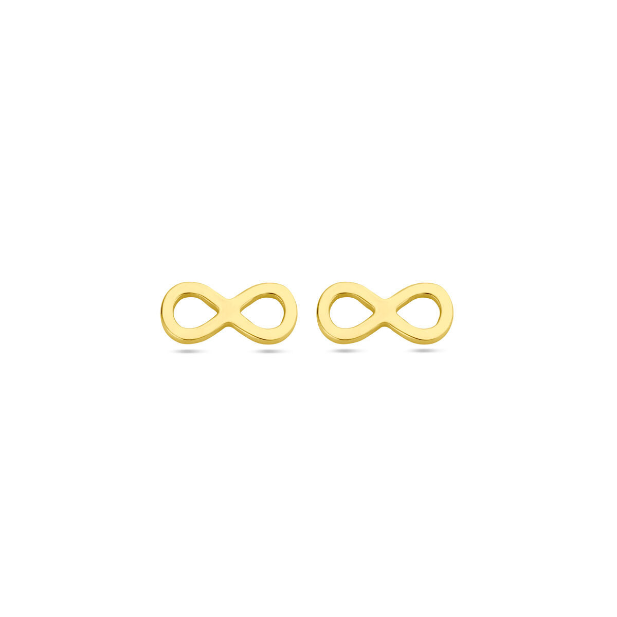 Fantasy Collection Oorbellen infinity 1 micron zilver verguld