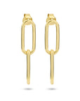 Zilver Verguld (Geel) Oorhangers Paperclip Ronde Buis 2102540 - PansiteNederland.nl