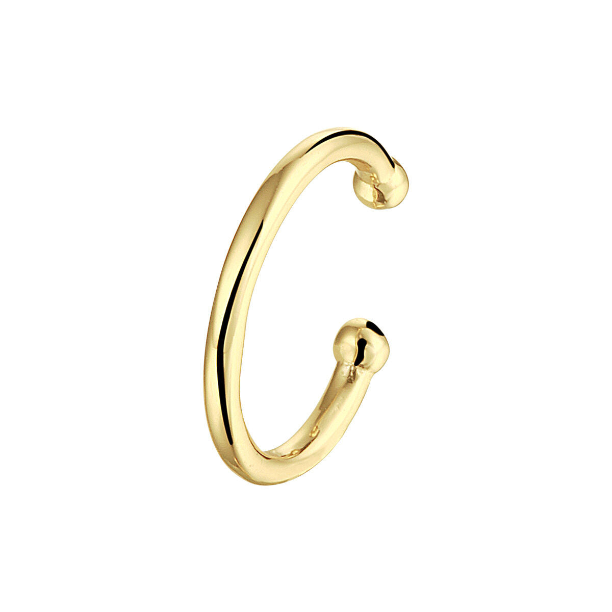 Fantasy Collection Earcuff 13 mm1 micron zilver verguld oorbellen