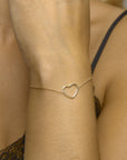 Zilver Verguld (Geel) Armband Hart 16 + 3 Cm 3 Micron 2103322 - PansiteNederland.nl