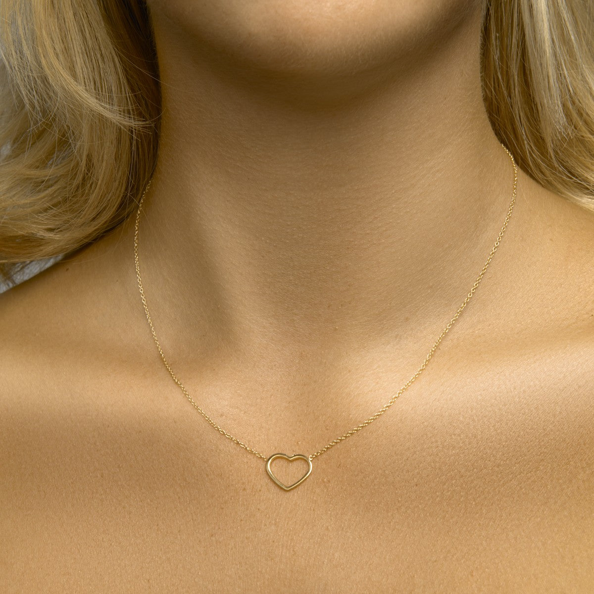 Collier hart 41 + 5 cm 3 micron zilver verguld 12,5 x 15,5 mm – 2103323
