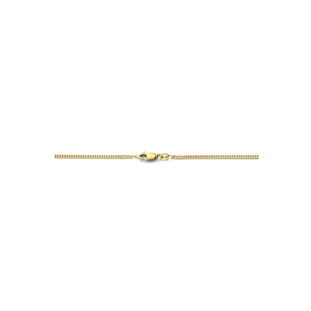 Fantasy Collection Collier gourmette 1,7 mm 3 micron zilver verguld