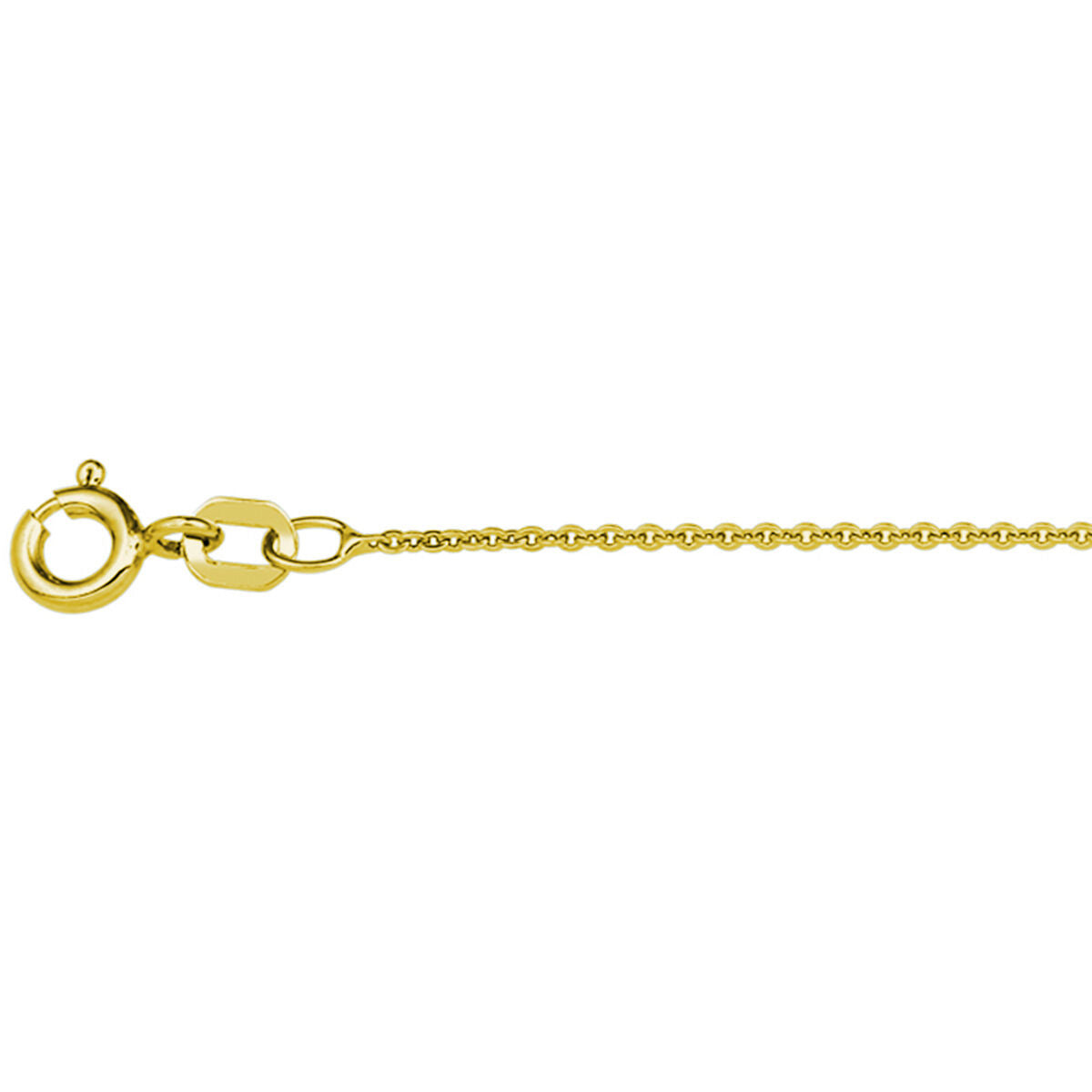 Fantasy Collection Collier anker plat 1,1 mm 3 micron zilver verguld