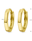 Zilver Verguld (Geel) Klapoorringen 1 Micron 2103401 - PansiteNederland.nl