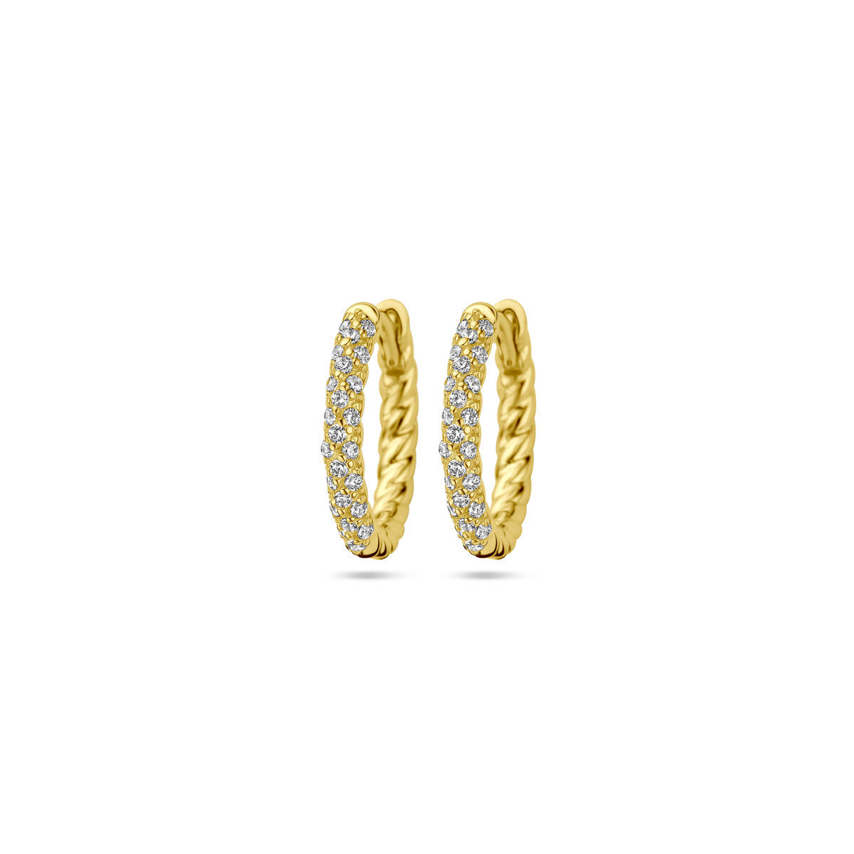 Fantasy Collection Oorbellen zirkonia 1 micron zilver verguld