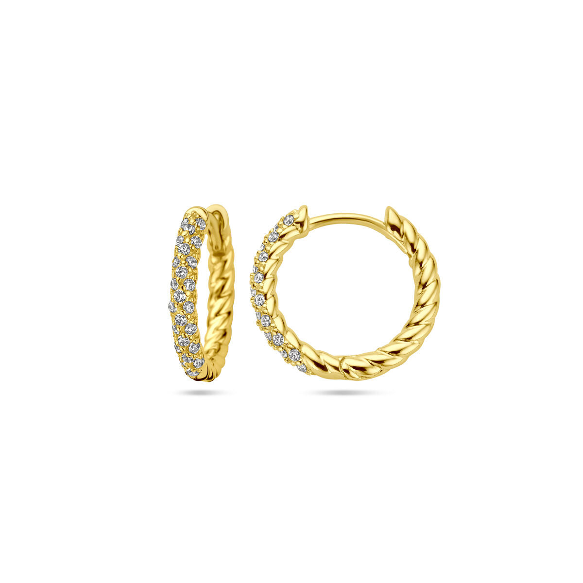 Fantasy Collection Oorbellen zirkonia 1 micron zilver verguld