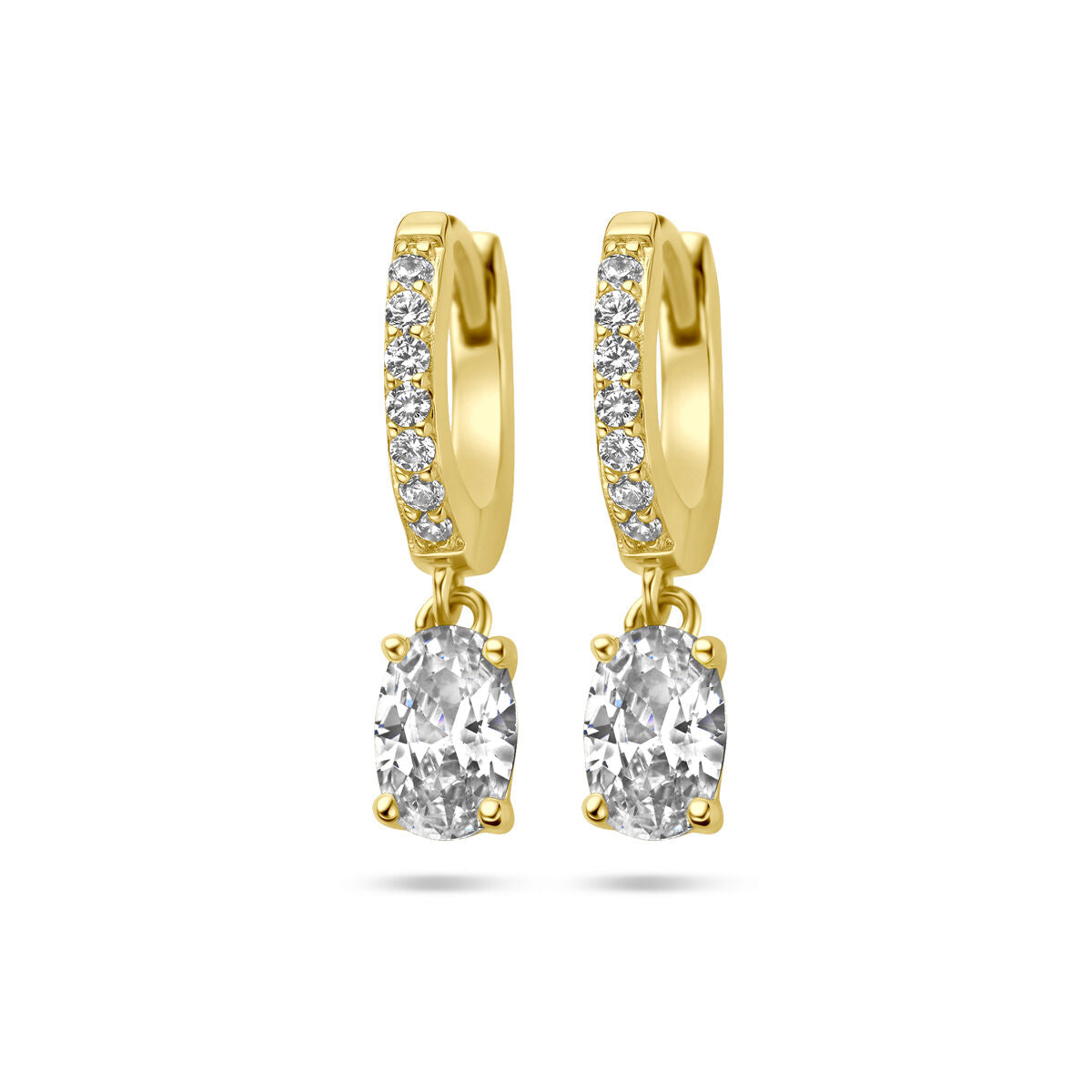 Fantasy Collection Oorbellen zirkonia 1 micron zilver verguld