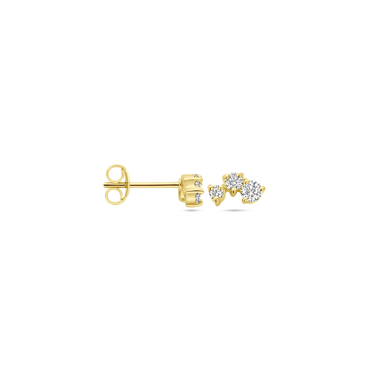 Fantasy Collection Oorbellen zirkonia 1 micron zilver verguld