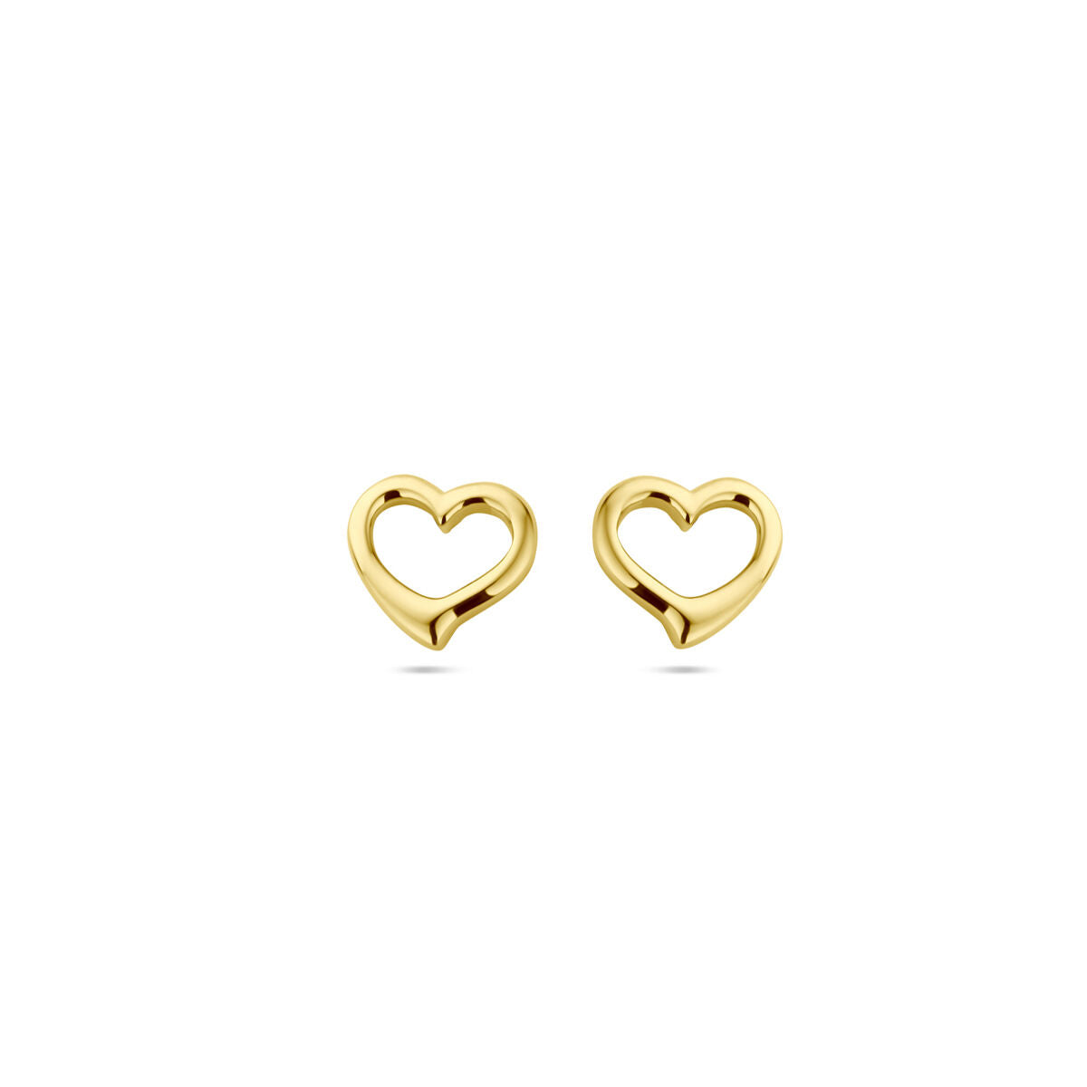 Fantasy Collection Oorbellen hart 1 micron zilver verguld