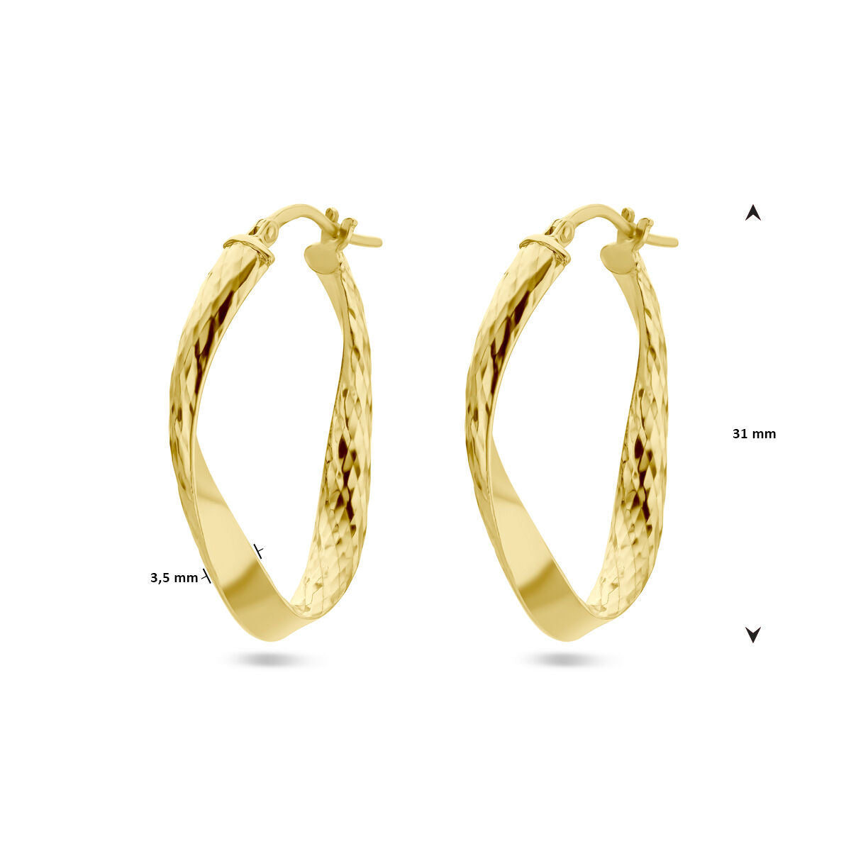 Fantasy Collection Verguld Zilveren Oorbellen voor Dames 2103512