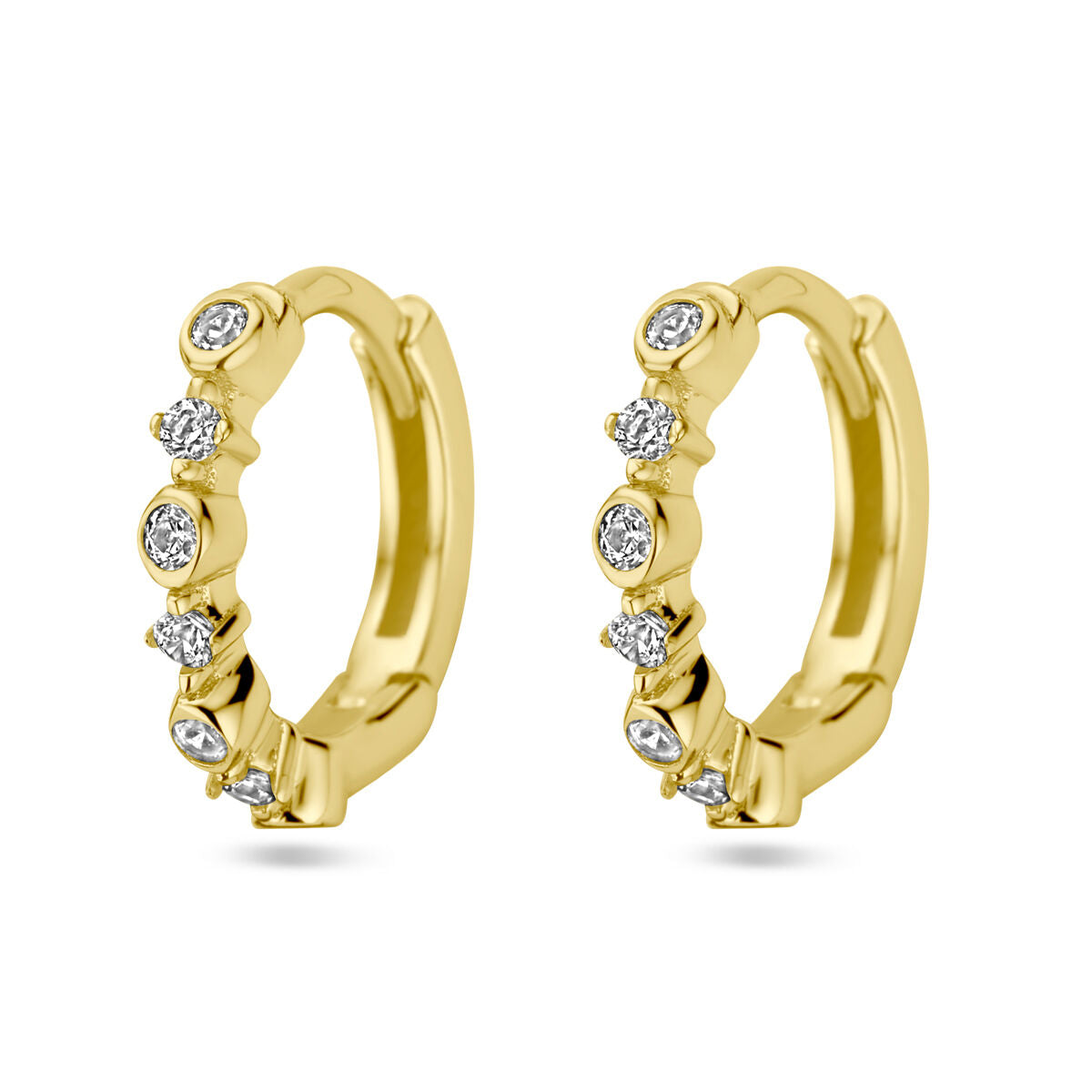 Fantasy Collection Oorbellen zirkonia 1 micron zilver verguld