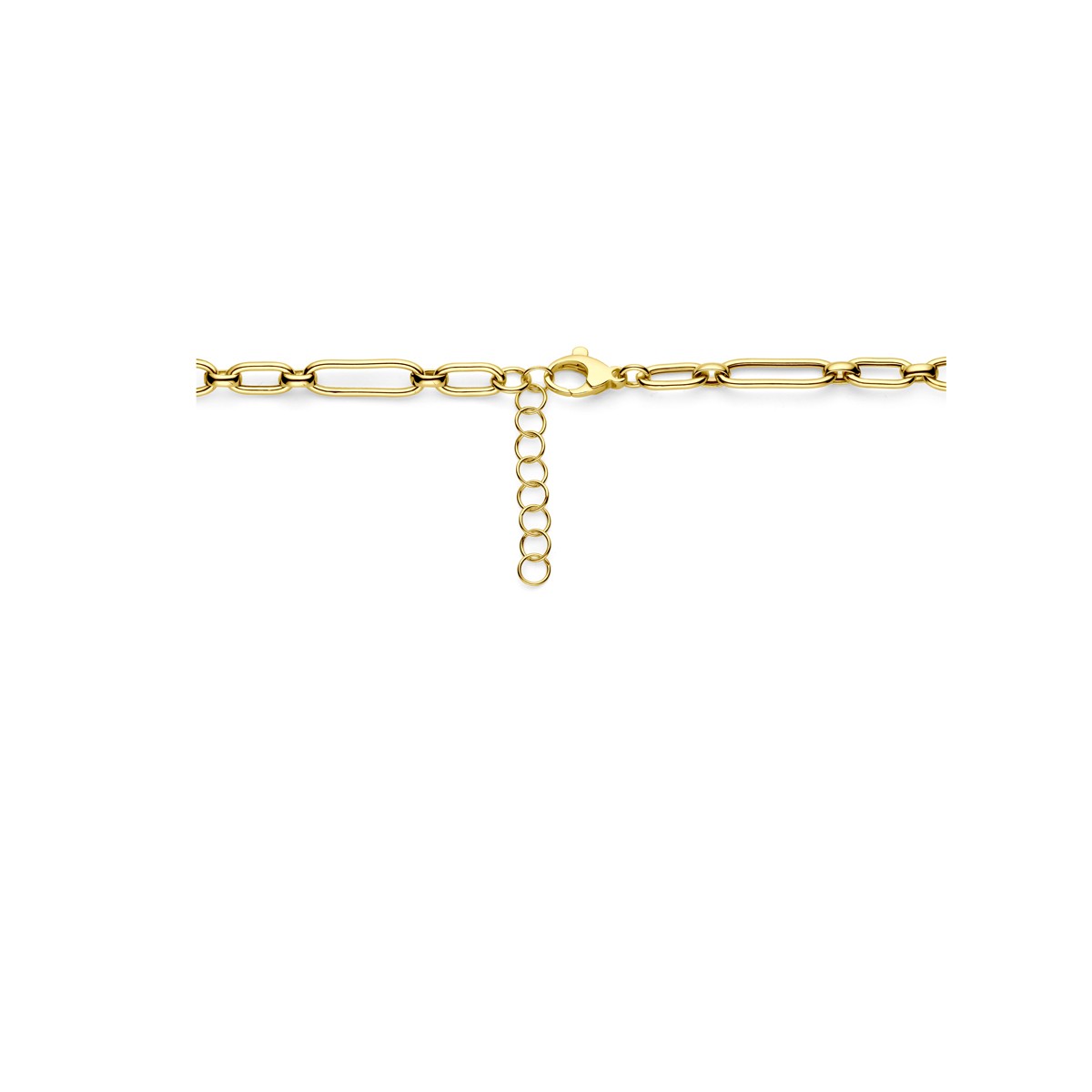 Collier 6,0 mm 42 + 3 cm 3 micron zilver verguld