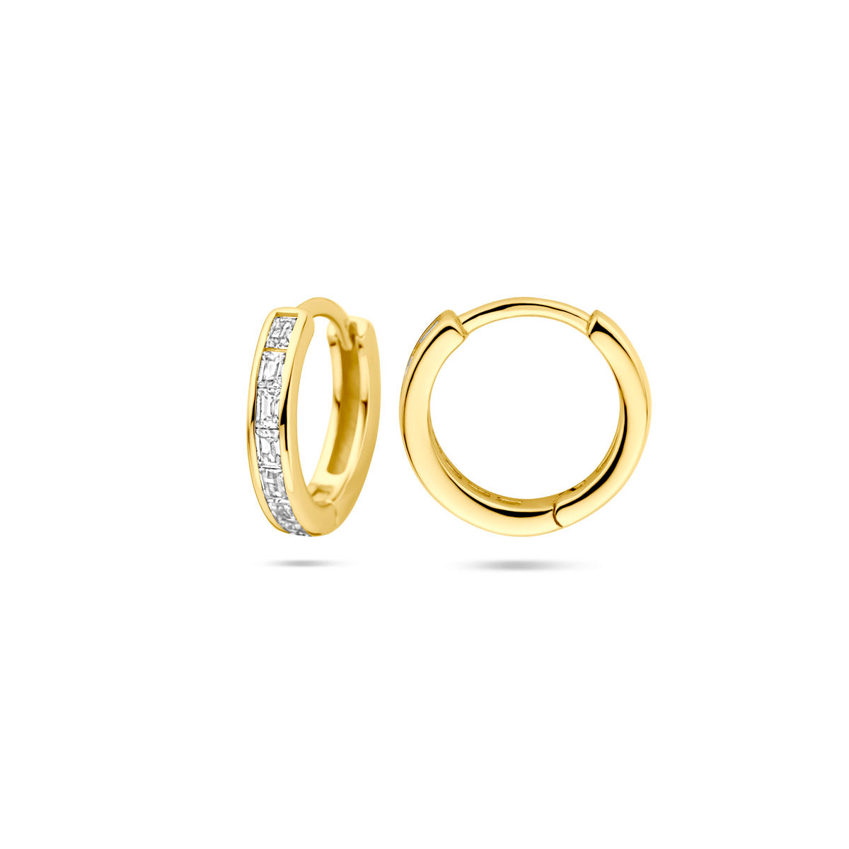 Oorbellen Zirkonia Verguld Zilver