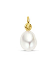 Zilver verguld (geel) hanger parel 18,5 mm 3 micron - 2103759 - PansiteNederland.nl